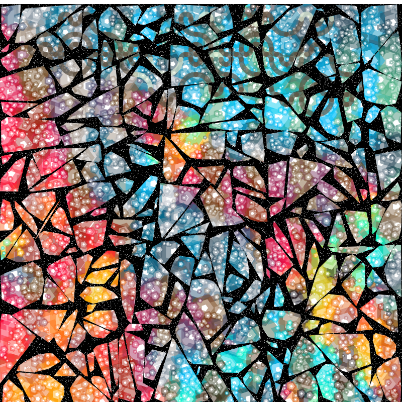 Tessellis - Gaudi style generative mosaic #1 static token preview