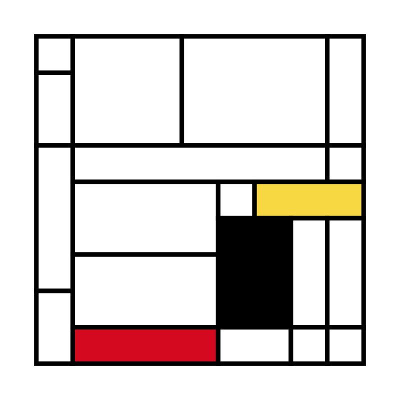 Mondrian squares #16 static token preview