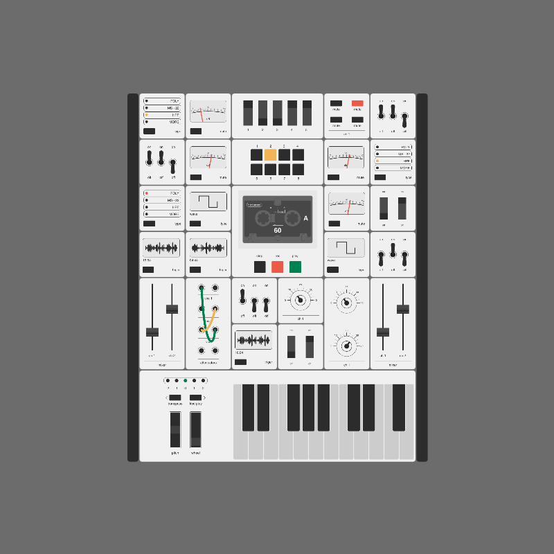 Modular synthesizer #21 static token preview