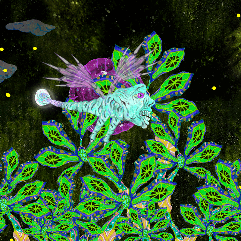Fireflies and Flower Gardens #5 static token preview
