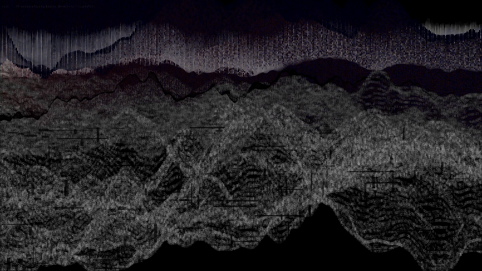 Pixel rain in a data landsacape #7 static token preview