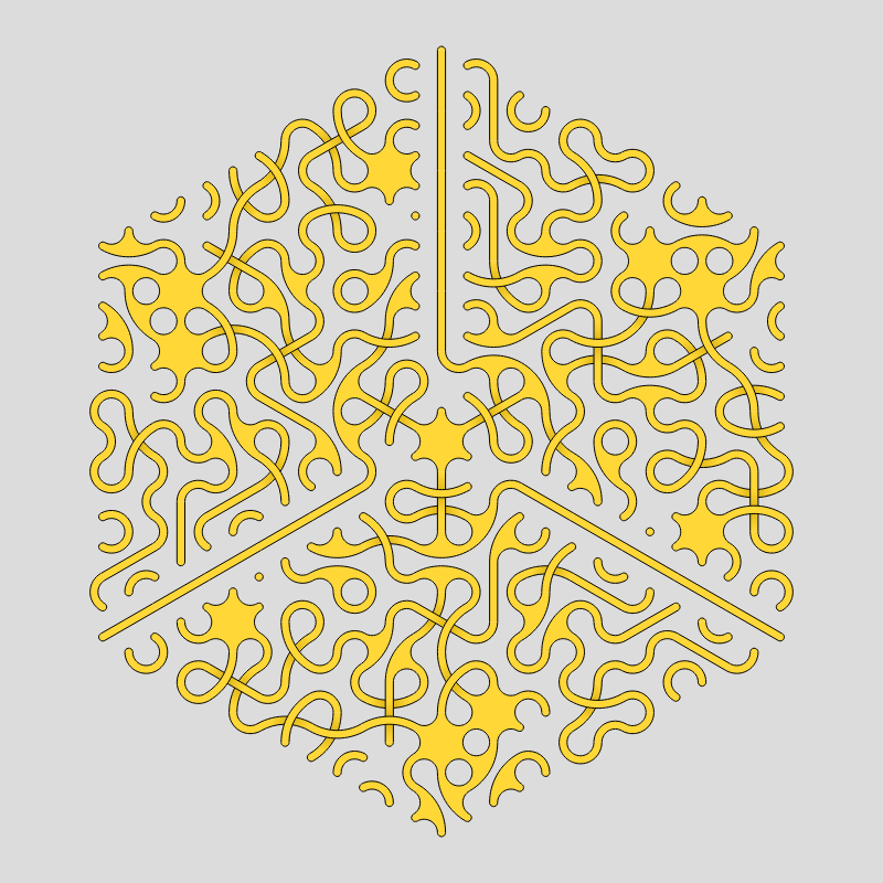Truchet Threefold Symmetry #1 static token preview
