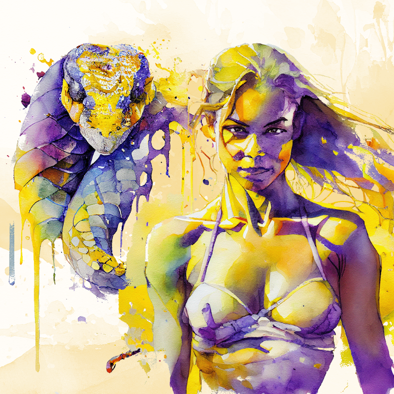 Artemis and Snake #11 static token preview