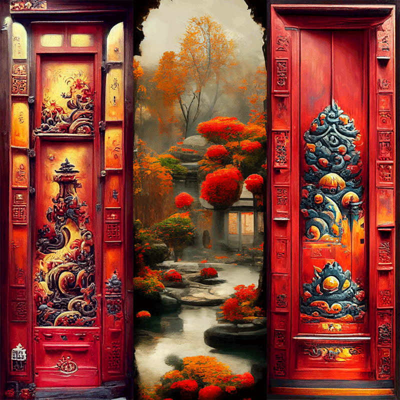 AI Chinese Garden #14 static token preview