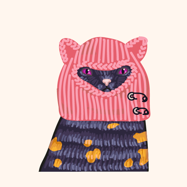 Kittens in balaclavas #9 static token preview