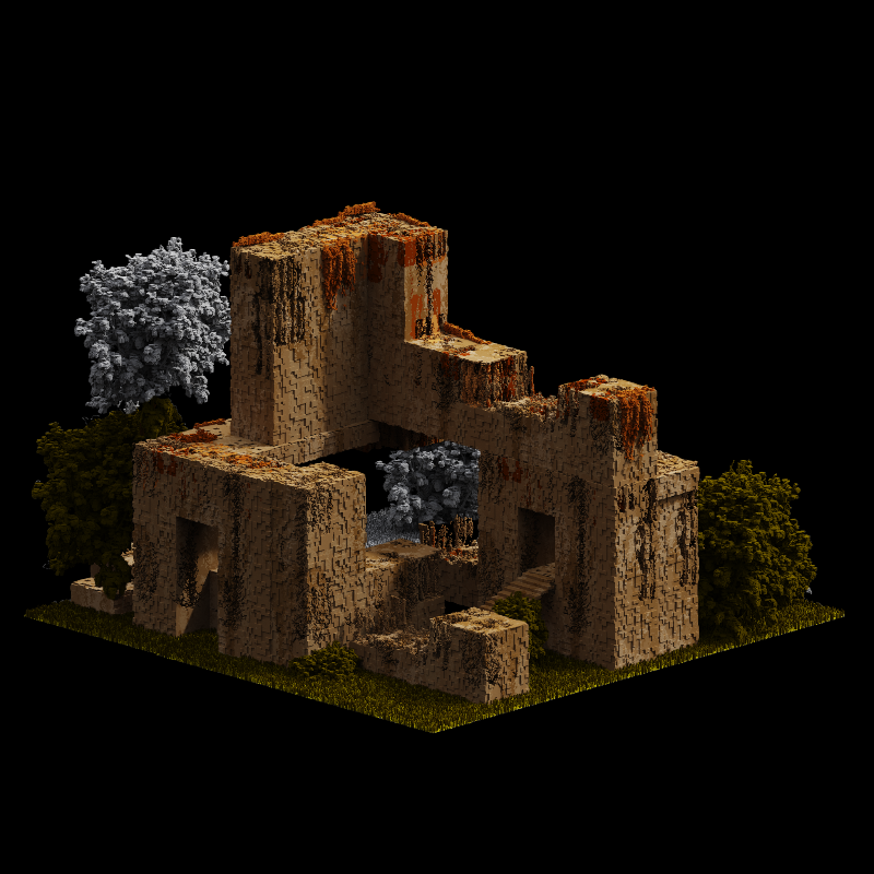 The voxel house #N1 #3 static token preview