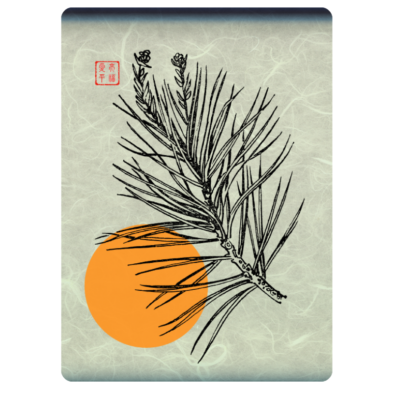 Zen flower card #22 static token preview