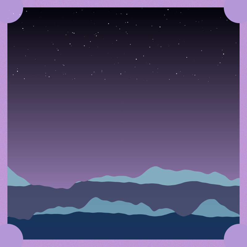 Stars and snow in the Andes Mountains #4 static token preview
