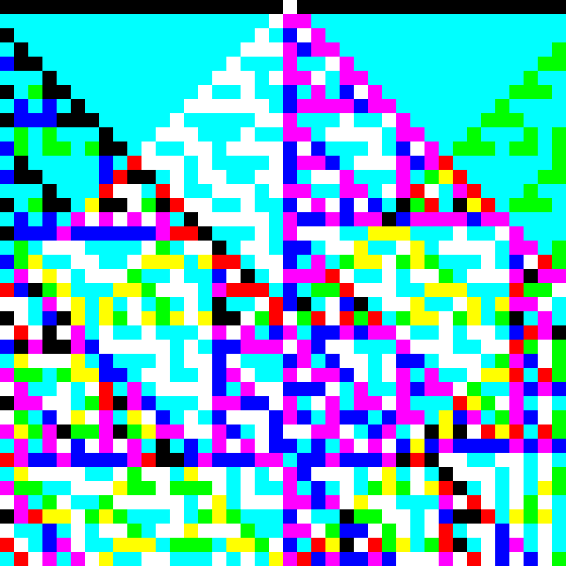 RGB Elementary Cellular Automaton #651 static token preview