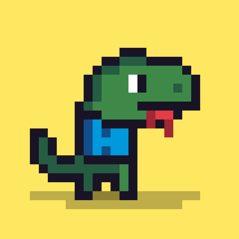 Pixel Dinos #14 static token preview