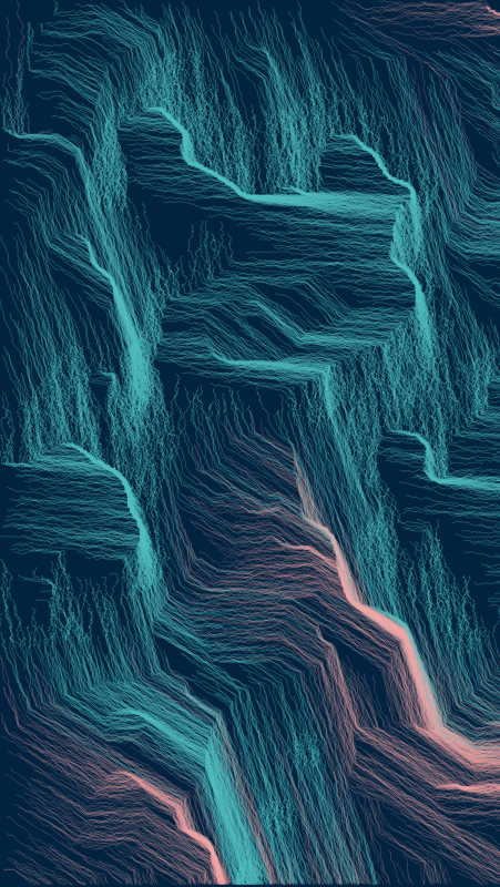 Algoscapes | Rock-face #797 static token preview