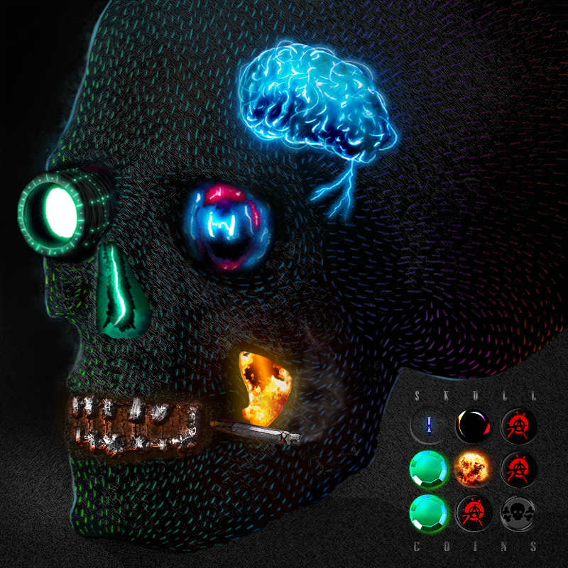 Scratch Skulls #7 static token preview