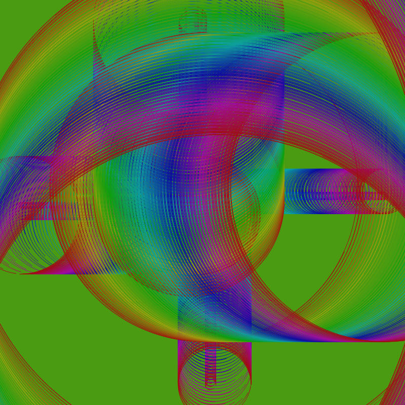 Fibonacci Rainbow Spirals var12 #1 static token preview
