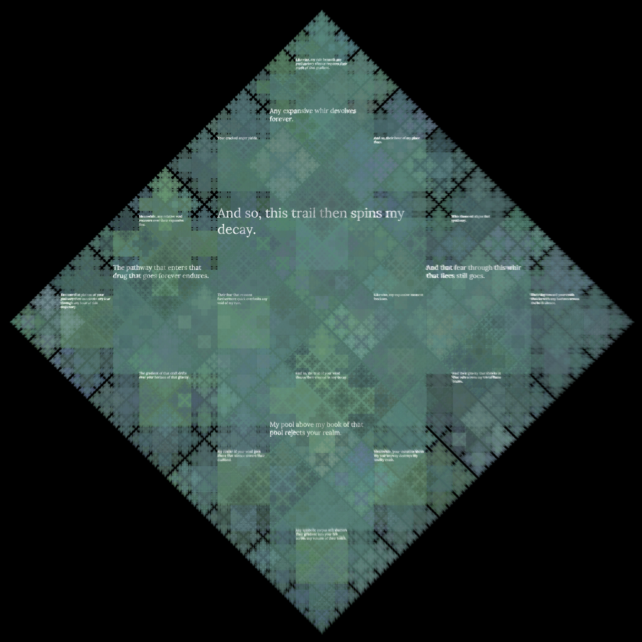 Diamond Fractal Fire #21 static token preview