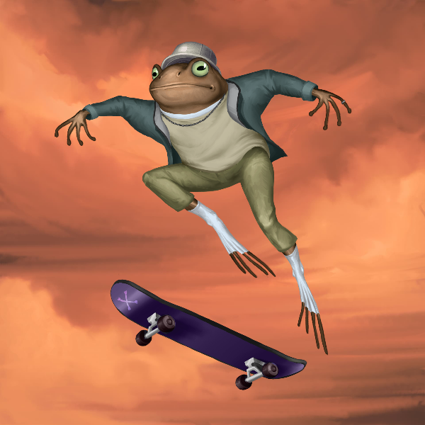 SKATER FROGS 🐸 #23 static token preview