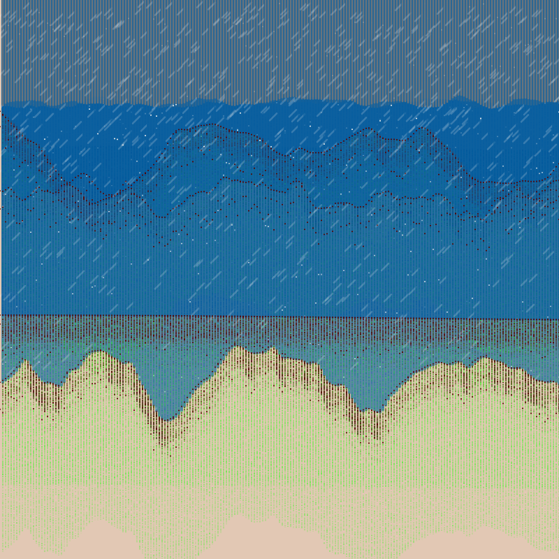 Glitched Mountains GT #5 static token preview