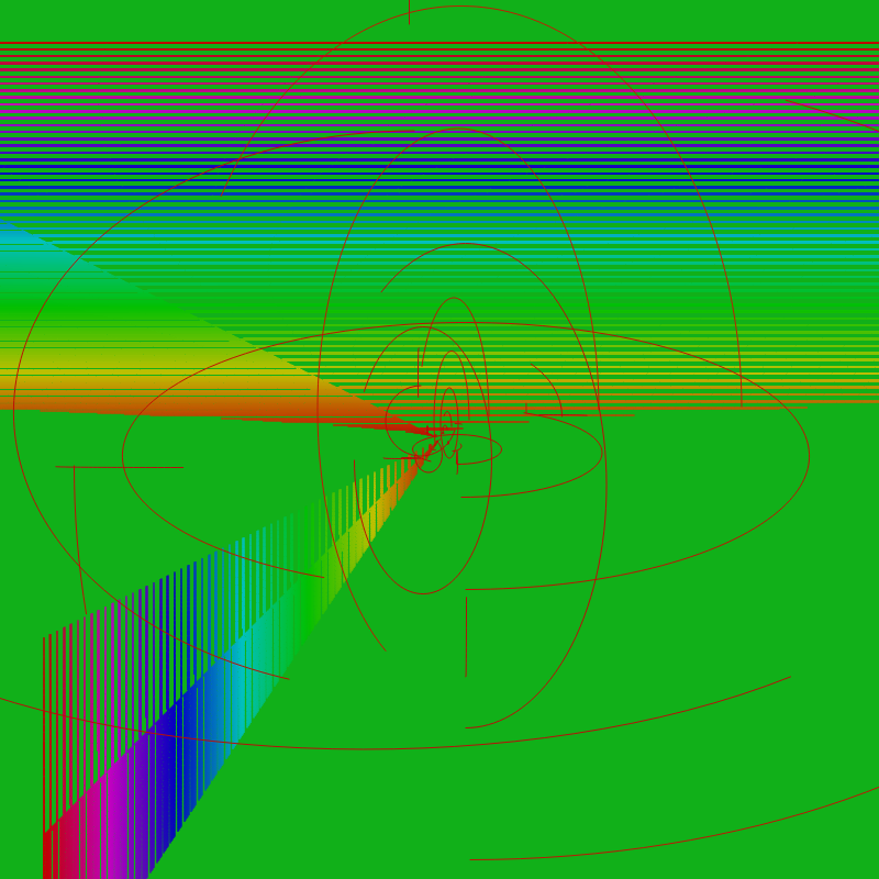 Fibonacci Rainbow Spirals v2 var7 #2 static token preview