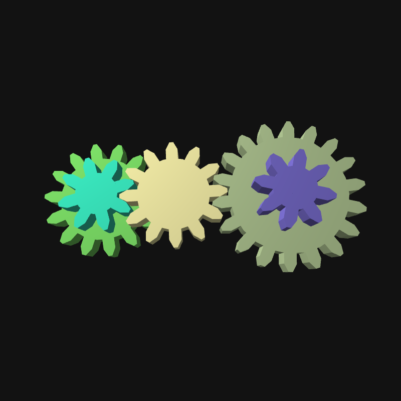Mechanical gears #15 static token preview