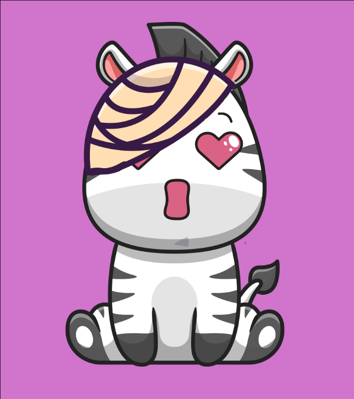 Baby Zebra Gang #13 static token preview