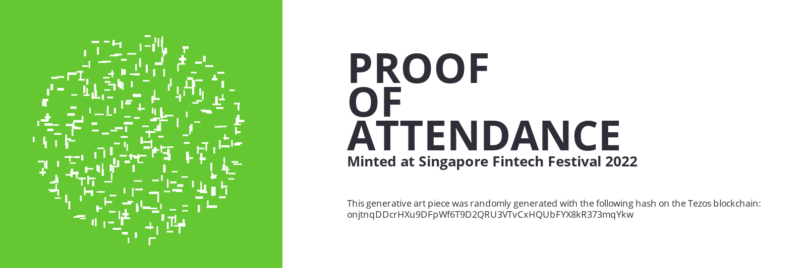 SFF2022 Proof of Attendance Token #1090 static token preview