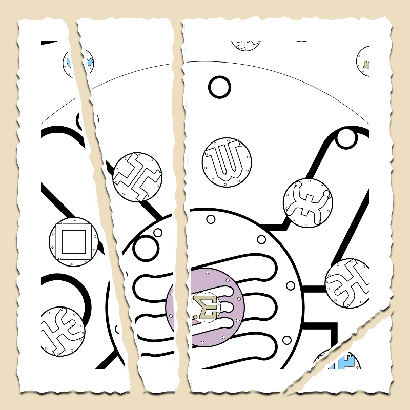 Fractals and fractures -"Alphabetic Signs" #20 static token preview