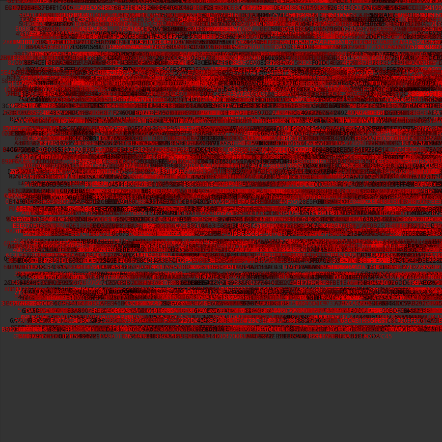 Painting by Random Hexadecimal Numbers #11 static token preview