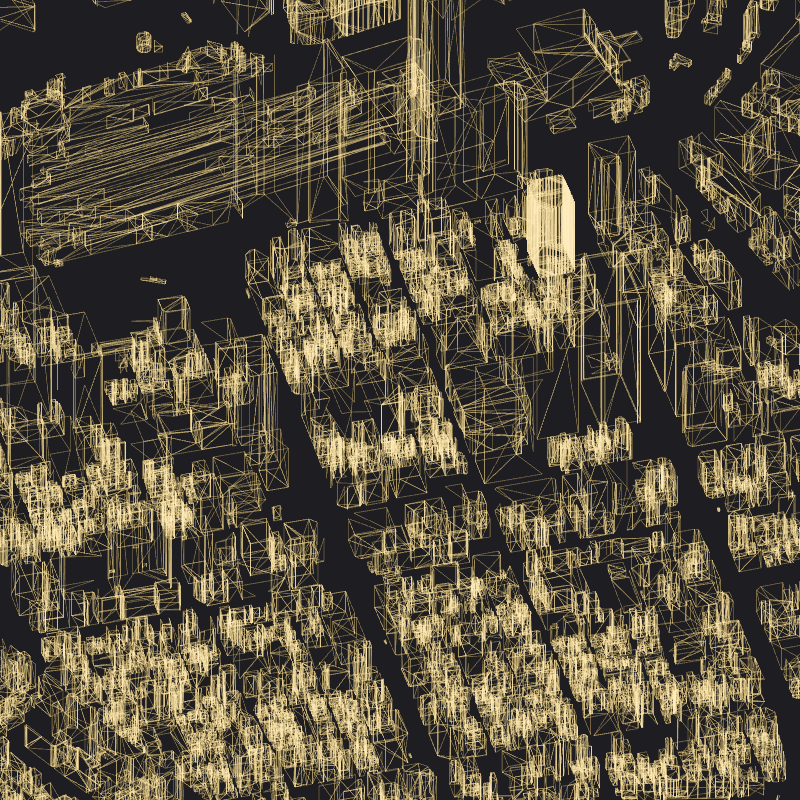 Wireframe City: Tokyo Shibuya #15 static token preview