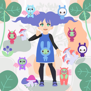 The Girl and the Magic Forest Spirits project preview