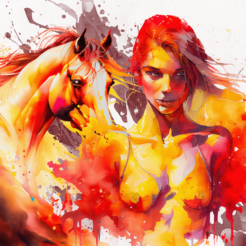 Artemis and Horse #9 static token preview