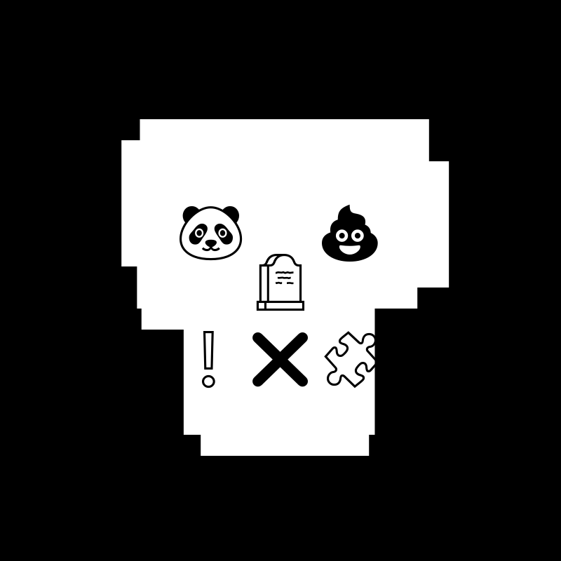 NotSkull(B&W) #6 static token preview