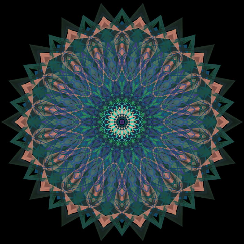 Morphing Mandala - #fxhashturnsone charity #3 static token preview