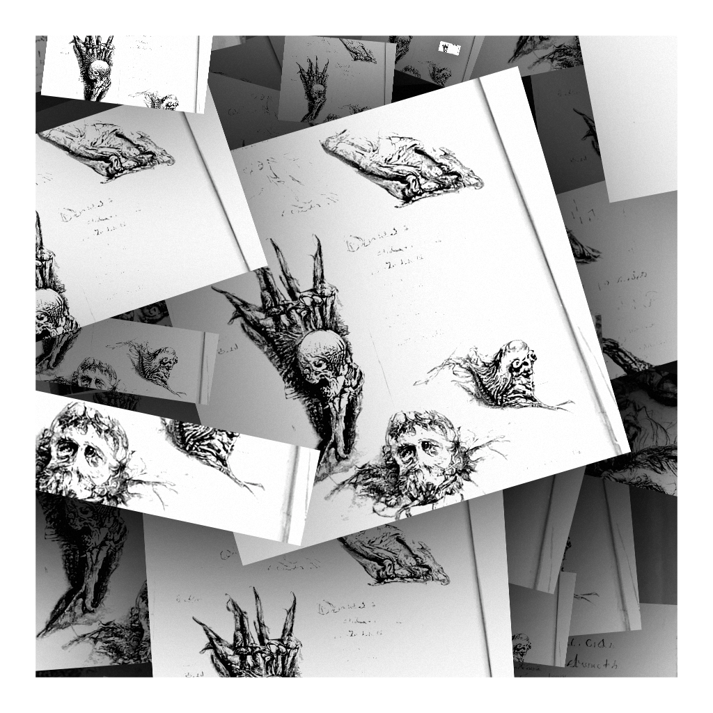 Zombie Anatomy Study Collage #13 static token preview
