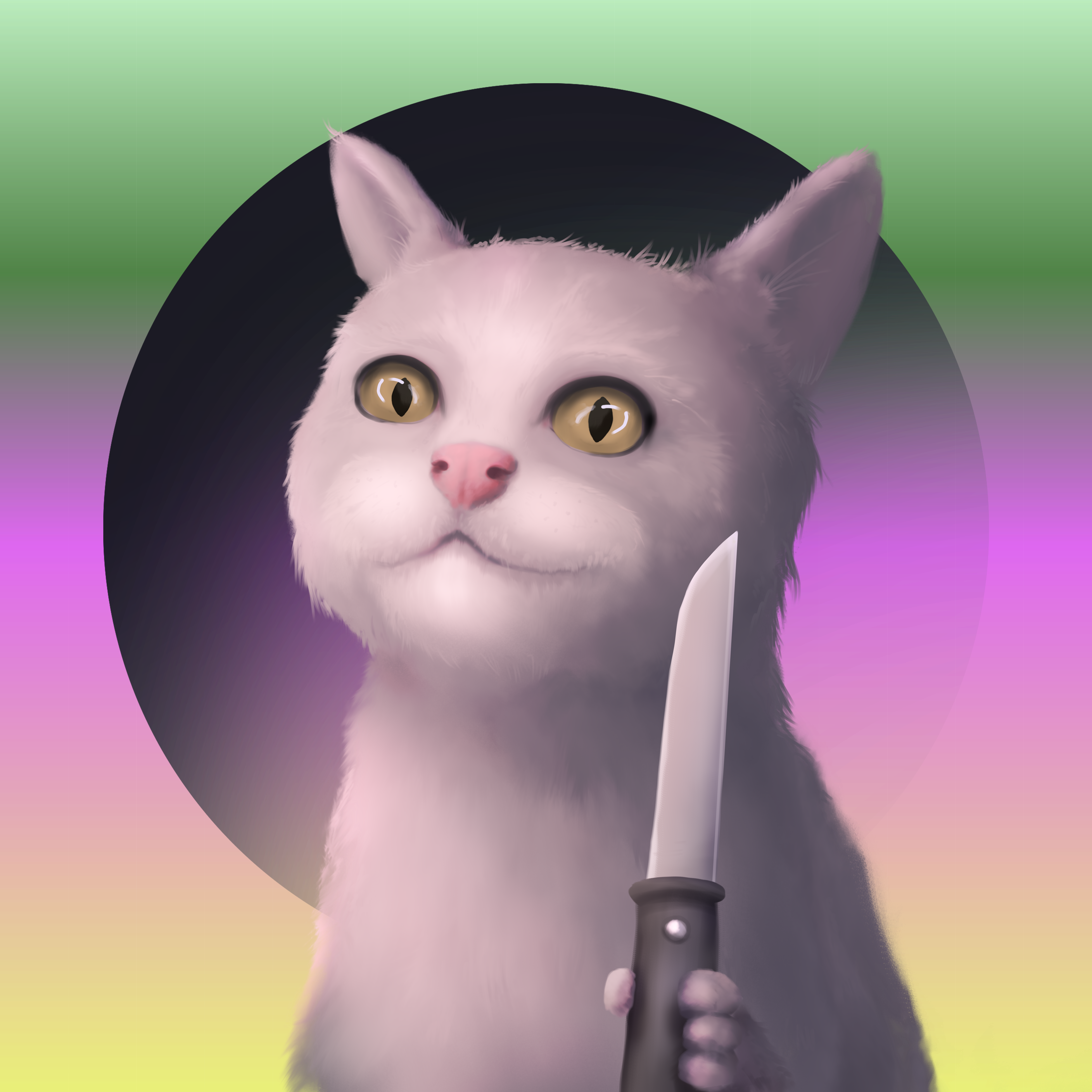 Crazy cat #1 static token preview