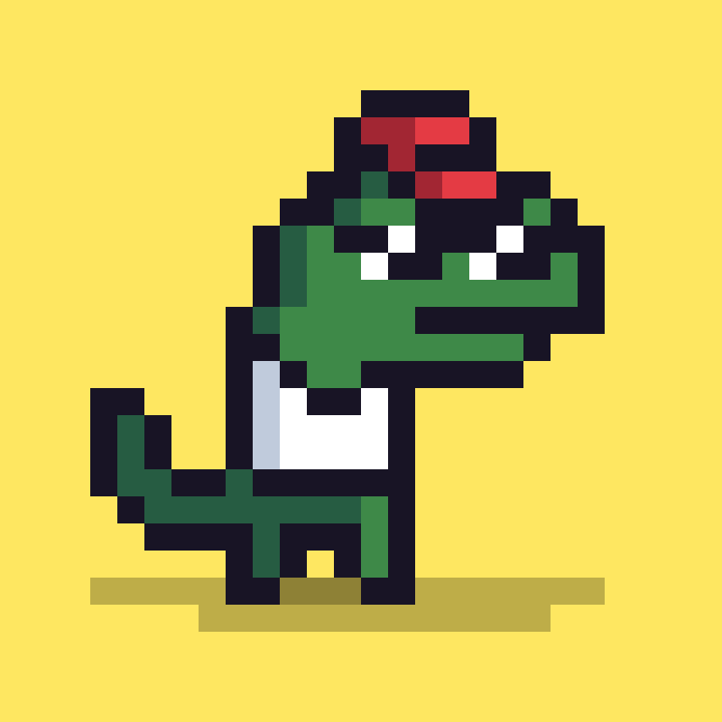 Pixel Dinos #23 static token preview