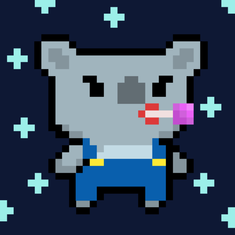 Cute tez koala #2 static token preview