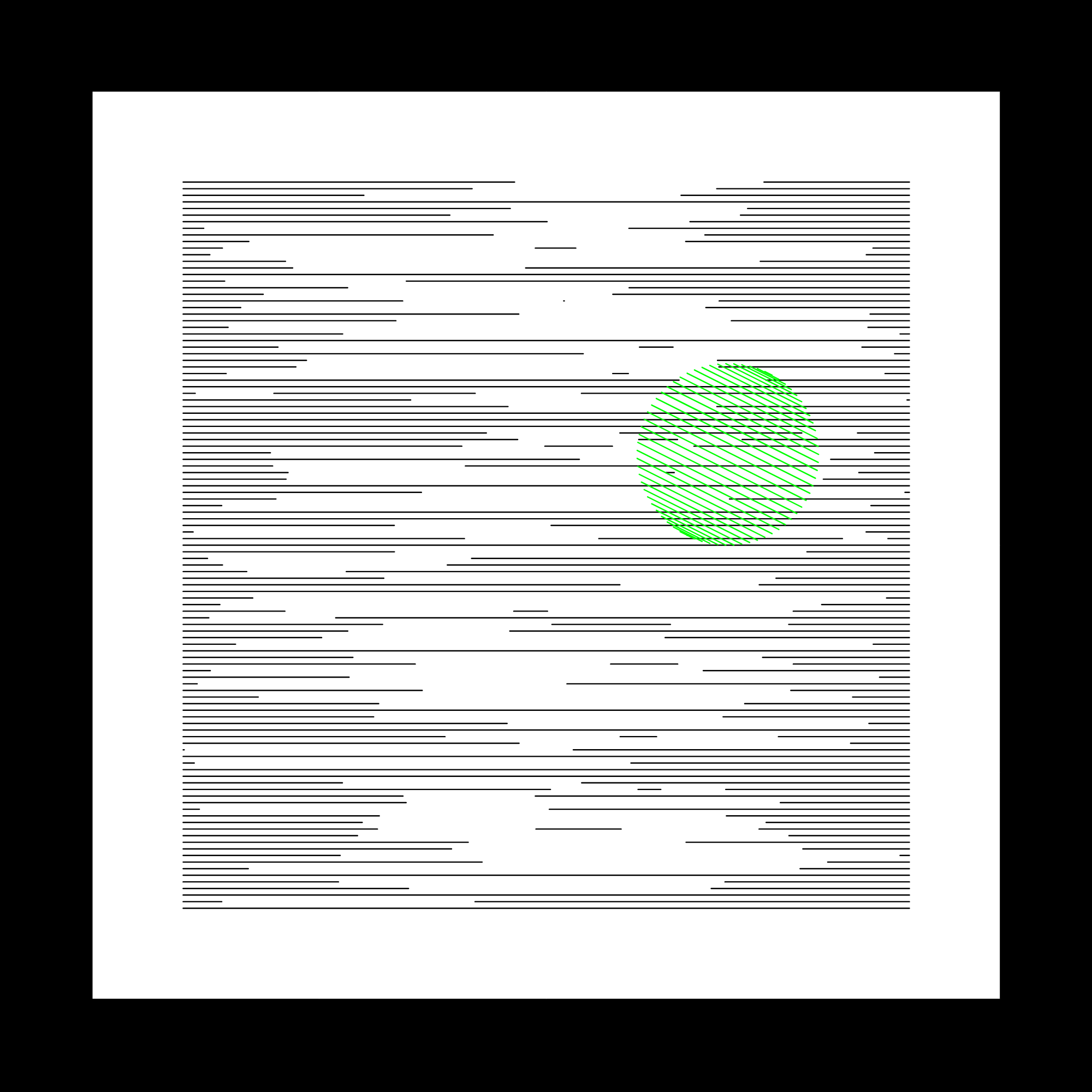 111 lignes horizontales et un rond #6 static token preview