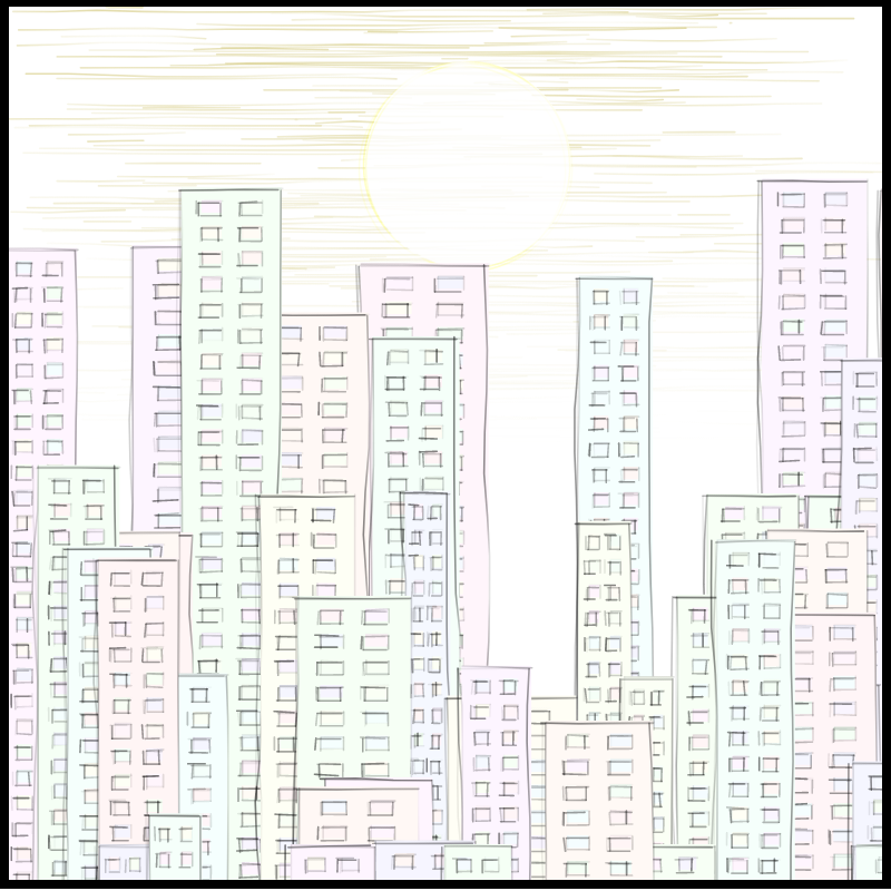 City sketch #1 static token preview
