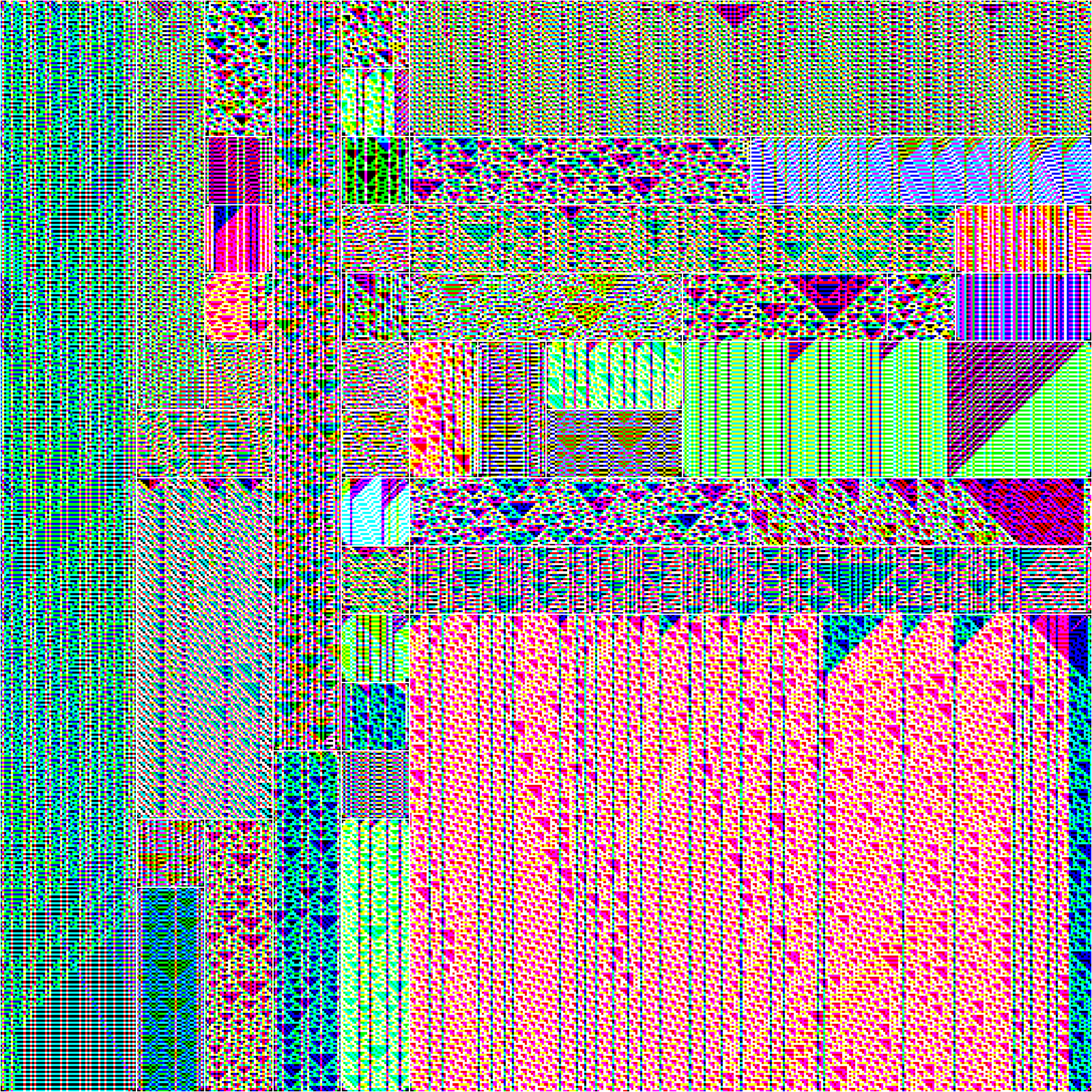 RULES (for Elementary Cellular Automata) #16 static token preview