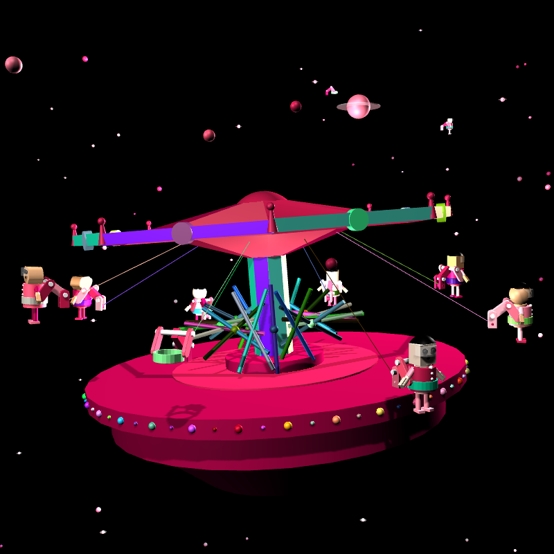 “Uncle Run” Fun Park: Space Ride #2 static token preview