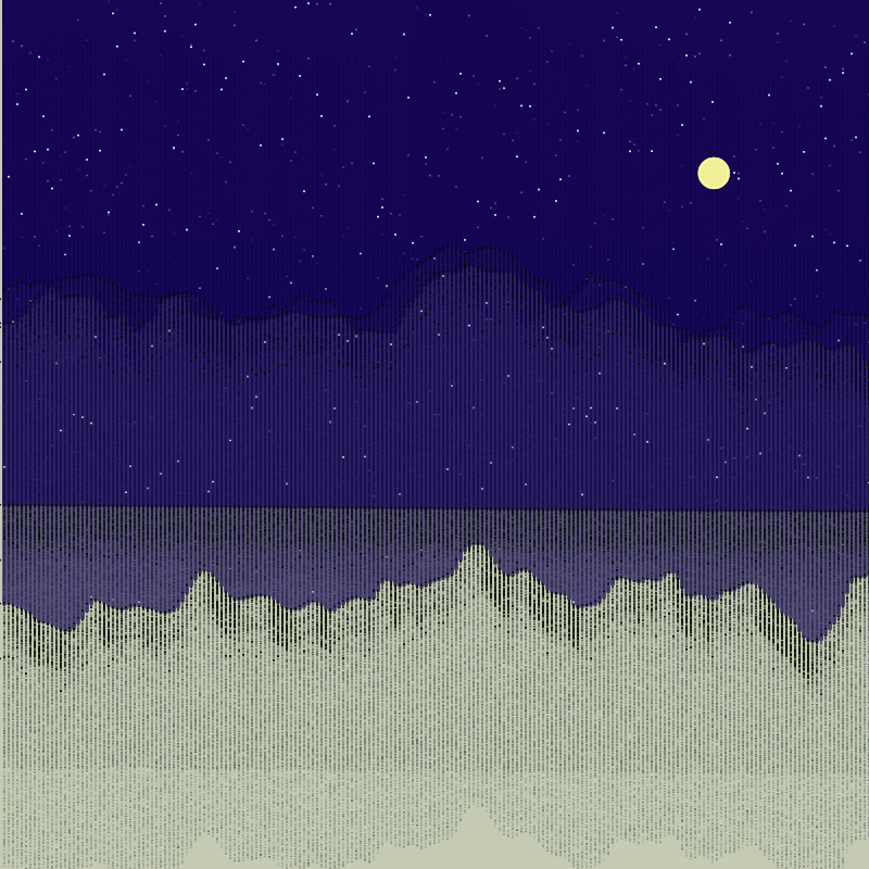 Glitched Mountains GT #4 static token preview