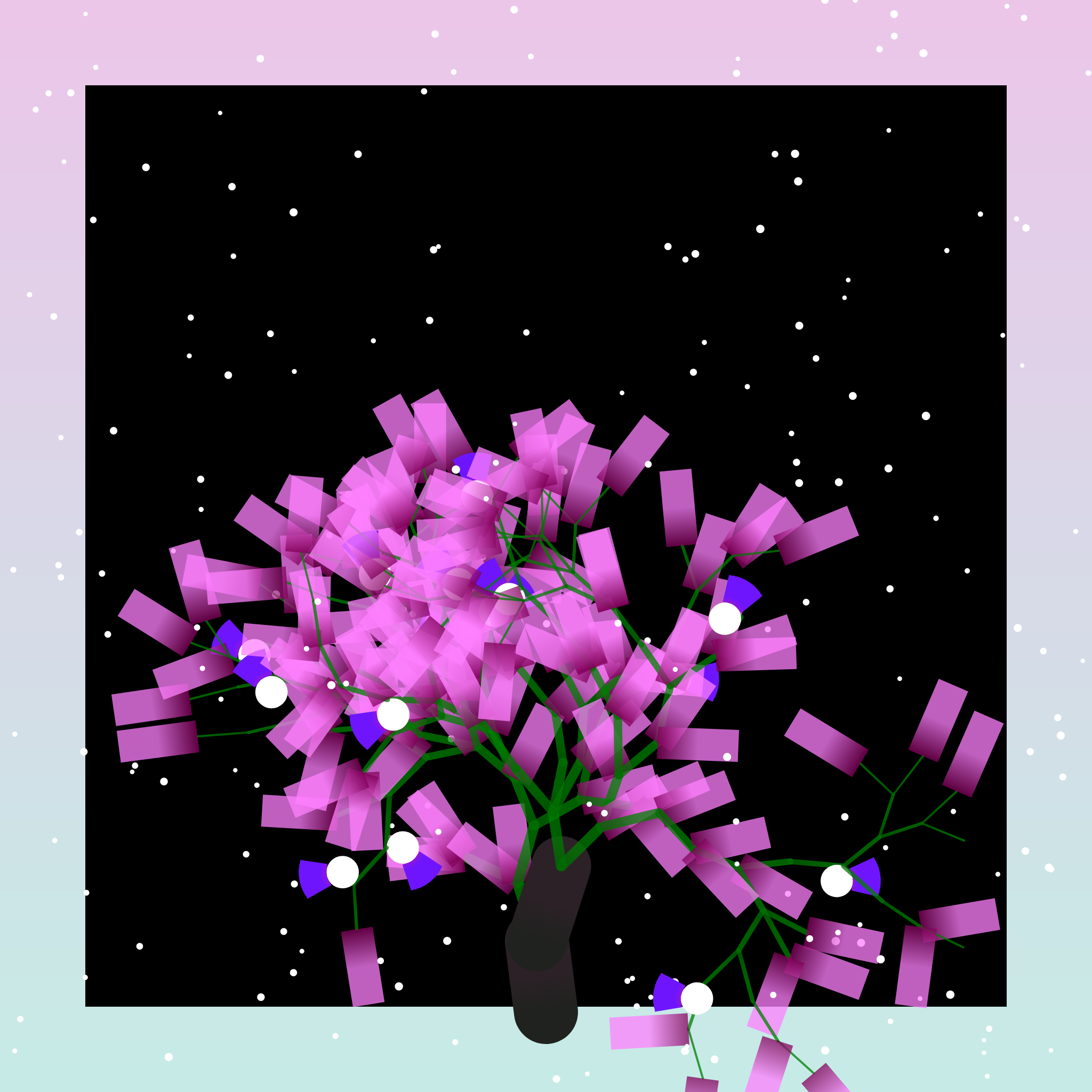 Some generative winter trees #10 static token preview