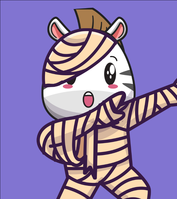 Baby Zebra Gang #16 static token preview