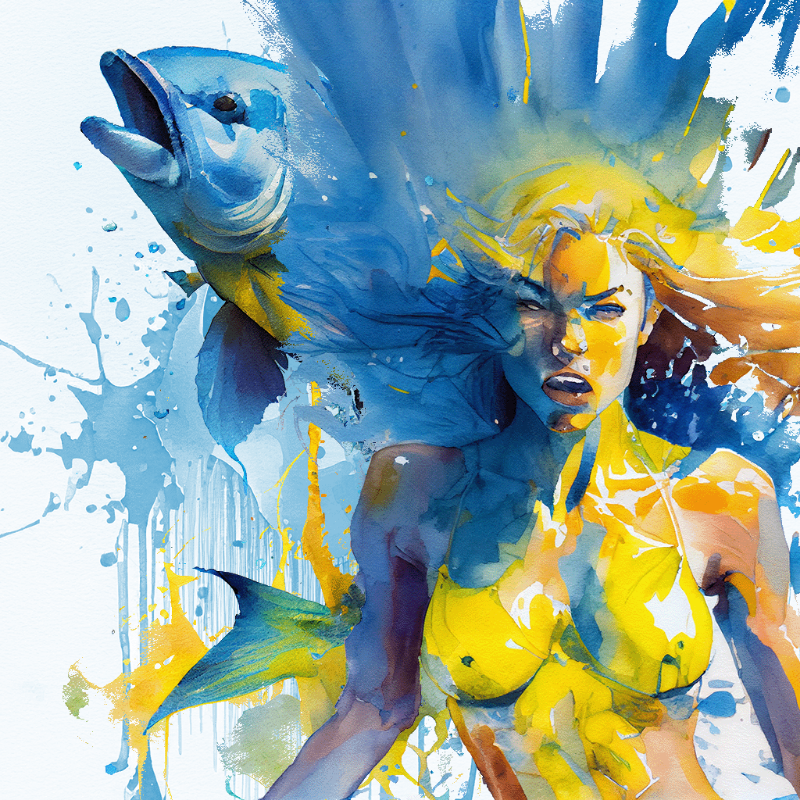 Artemis and Fish #9 static token preview
