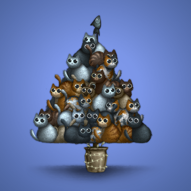 Fluffy Christmas Tree #15 static token preview