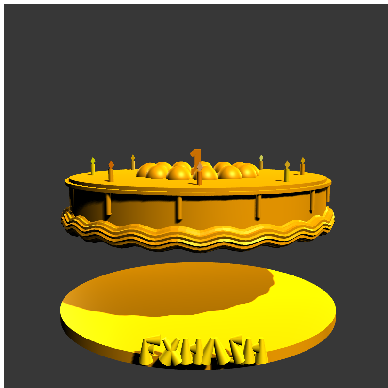 “Happy 1st Year Anniversary” #13 static token preview
