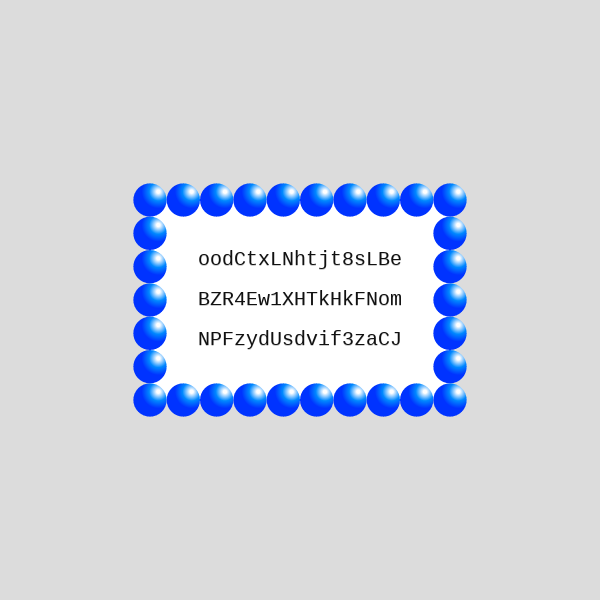 Frame of the operation hash #15 static token preview