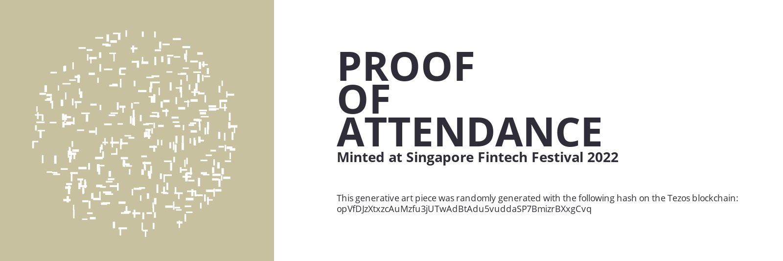 SFF2022 Proof of Attendance Token #2040 static token preview