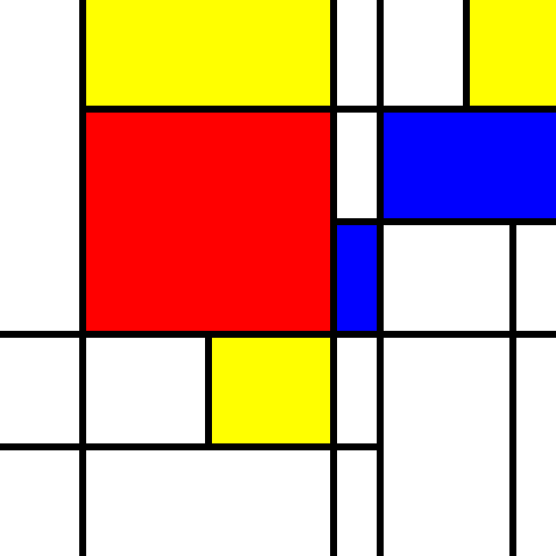 compositioninredblueandyellow.art, (NFT) #114 static token preview
