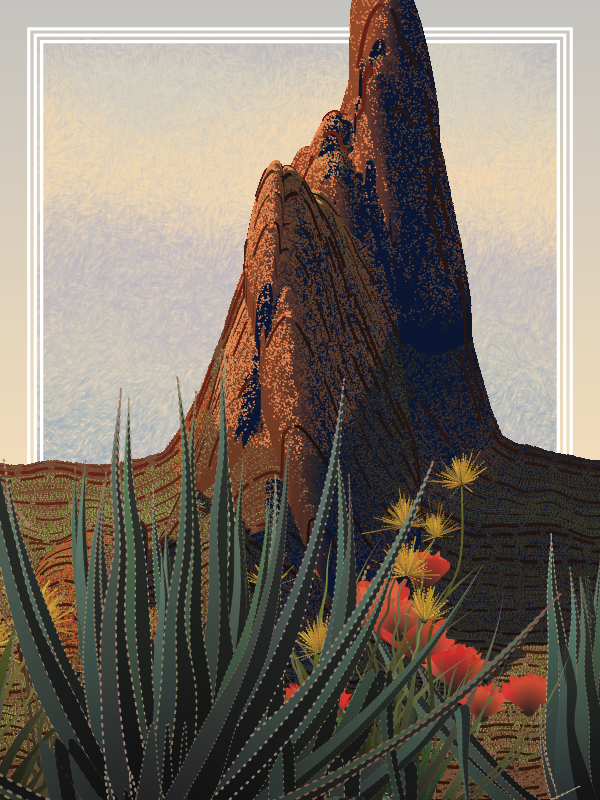 Desert Sun Rising #15 static token preview
