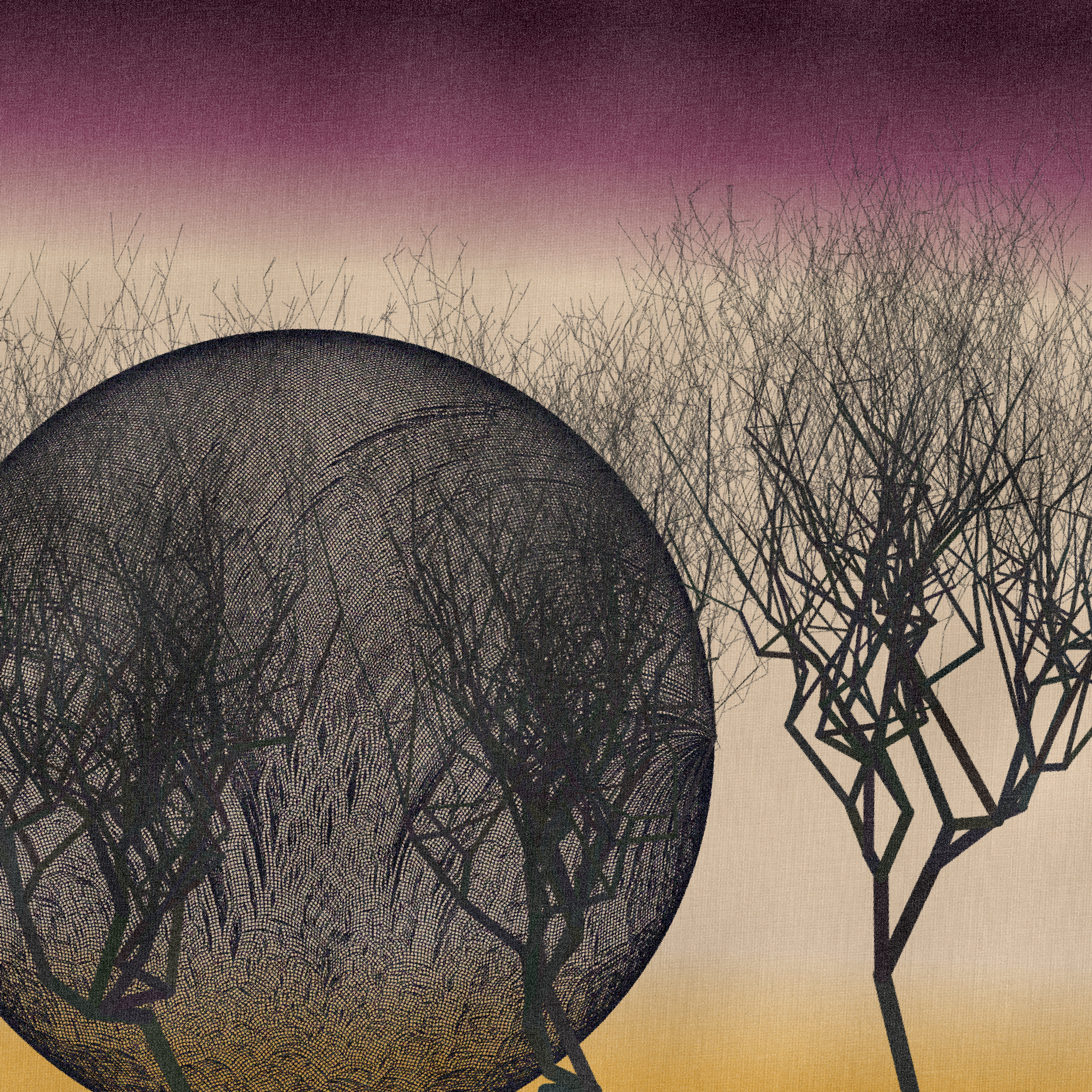 Three dead trees on earth #11 static token preview